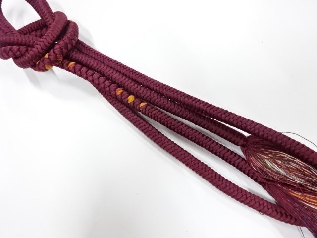 JAPANESE KIMONO / HAND-TIED OBIJIME